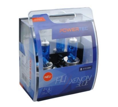 ZAROWKA 12V H4 60/55W P43T XENON BLUE /5000K/ /ZESTAW 2SZT/ POWERTEC /OFFROAD, BEZ ECE/ KPL OPTIMA