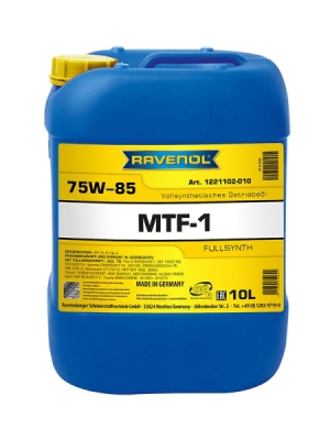 OLEJ RAVENOL MTF-1 75W85 10L API GL-4, API GL-5   GM: 1940182, 93740319, MB 235.7/235.4 10L RAVENOL  RAV1
