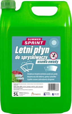 PLYN DO SPRYSKIWACZA LETNI ZAPACH: JABLKO Z MIETA 5L ATAS
