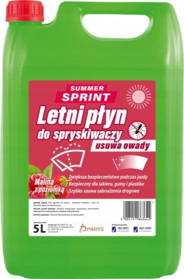 PLYN DO SPRYSKIWACZA LETNI ZAPACH: MALINA Z POZIOMKA 5L ATAS