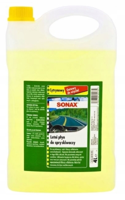 PLYN DO SPRYSKIWACZA LETNI CYTRYNOWY 4L SONAX