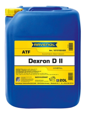 OLEJ RAVENOL ATF DEXRON D II 20L VOITH H55.6335.XX GM DEXRON -IID ALLISON C3/C4 MB236.7 TO-2 MERCON M2C-138 CJ 20L RAVENOL  RAV1