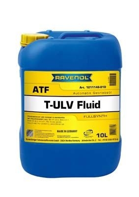 OLEJ RAVENOL ATF T-ULV FLUID 10L GA8F22AW EAT8 ATN8 AXN8 ATF AW-2 BMW ATF 7 VW G 053 001 A2 GA8G45AW MINI CVT 10L RAVENOL  RAV1
