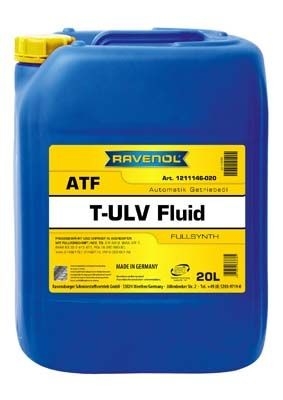 OLEJ RAVENOL ATF T-ULV FLUID 20L GA8F22AW EAT8 ATN8 AXN8. ATF AW-2 BMW ATF 7 VW G 053 001 A2 GA8G45AW MINI CVT 20L RAVENOL  RAV1