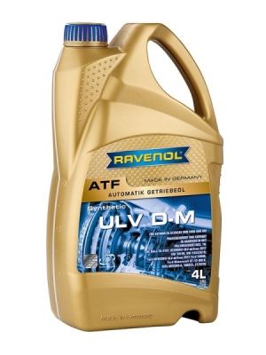 OLEJ RAVENOL ATF ULV D-M 4L DEXRON ULV MERCON ULV GM 19352619 10L90 WSS-M2C949-A 10R80 FORD 196825 AC DELCO 4L RAVENOL  RAV