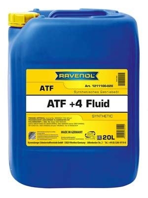 OLEJ RAVENOL ATF+4 FLUID 20L CHRYSLER 40630041 FCA US LLC 9.55550-AV4 MOPAR 68218057GA FIAT 9.55550-AV4 MS-9602 20L RAVENOL  RAV1