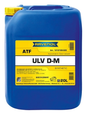 OLEJ RAVENOL ATF ULV D-M 20L DEXRON ULV MERCON ULV GM 19352619 10L90 WSS-M2C949-A 10R80 FORD 196825 AC DELCO 20L RAVENOL  RAV1