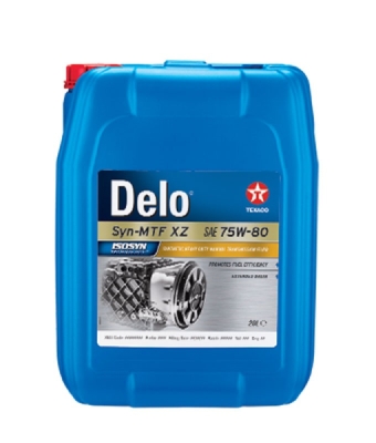 OLEJ TEXACO  DELO SYN-MTF XZ 75W80 SYNTETYCZNY OLEJ DO RĘCZNYCH SKRZYŃ BIEGÓW MAN 341 TYP Z4, ZF TE-ML 02L 20L TEXACO  TEX1