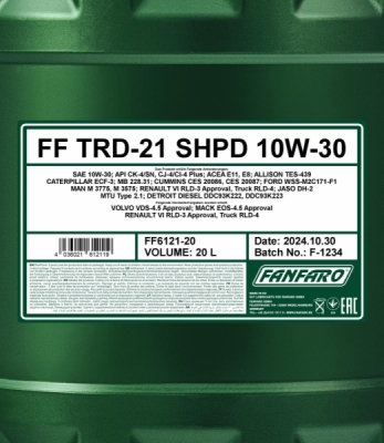 FANFARO TRD-21 SHPD-20 10W-30