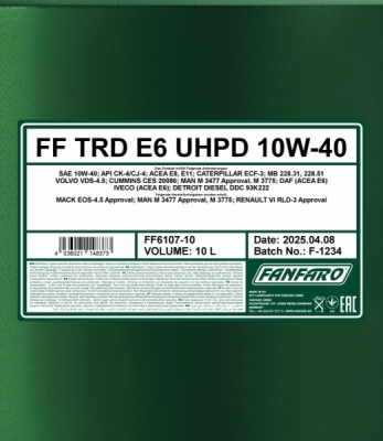 FANFARO TRD E6 UHPD-10 10W-40