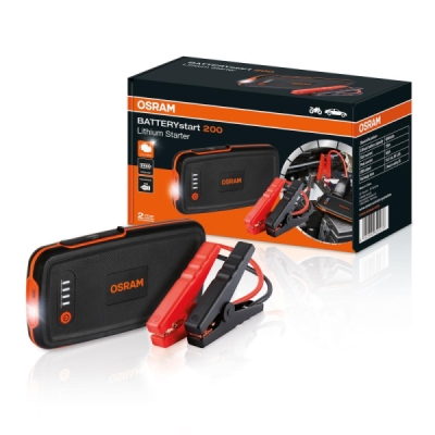 WYPOSAZENIE WARSZTATOW BOOSTER URZADZENIE ROZRUCHOWE KOMPAKTOWY JUMP STARTER LITOWY 200 _ 12V 6000MAH SZT OSRAM