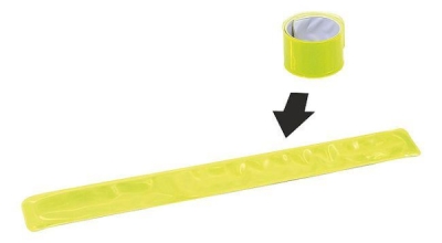 AKCESORIA OPASKA ODBLASKOWA 28CM  ZOLTA SZT CARFACE