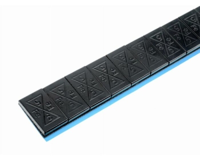 Självhäftande balanseringsvikter INVENTO ALU SLIM – FE 12 x 5 g – svart