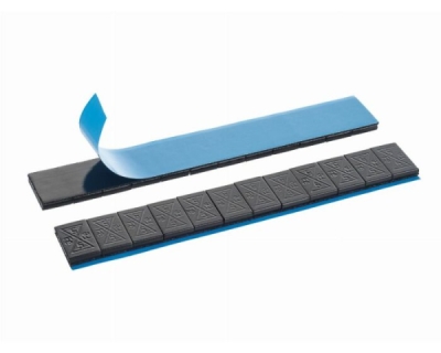 Självhäftande balanseringsvikter INVENTO ALU SLIM – FE 12 x 5 g – svart