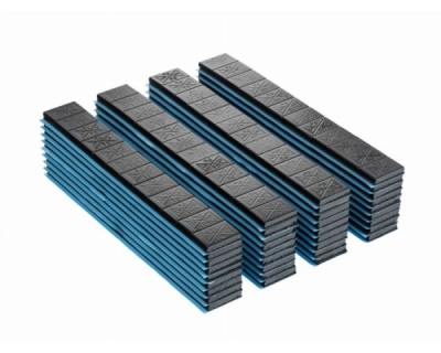 Självhäftande balanseringsvikter INVENTO ALU SLIM – FE 12 x 5 g – svart