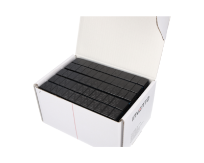 Självhäftande balanseringsvikter INVENTO ALU SLIM – FE 12 x 5 g – svart