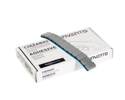 Självhäftande balanseringsvikter INVENTO ALU SLIM ECO 12 x 5 g – Grafitgrå, 20 st.