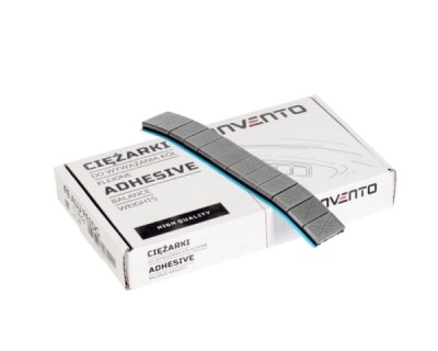 Självhäftande balanseringsvikter INVENTO ALU SLIM FE1 12 x 5 g – Grafitgrå, 20 st.