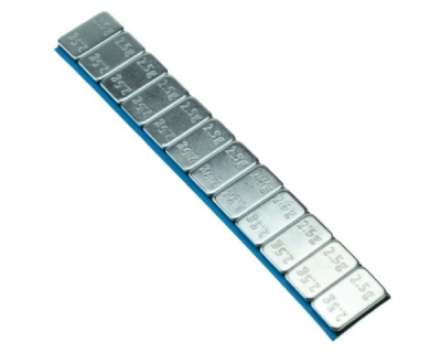 Supertunna självhäftande balanseringsvikter i galvaniserat stål för aluminiumfälgar, 12 x 2,5 g