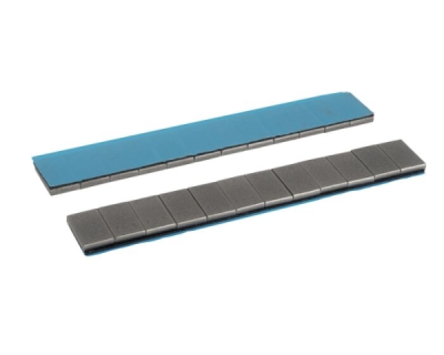 ALU SLIM – FE 12 x 5 g självhäftande balanseringsvikter, fyrkantiga – Grafitgrå, 50 st.