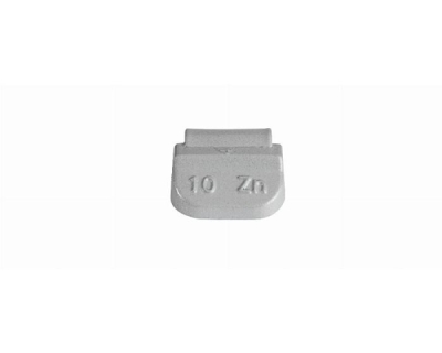ZINK 10g, belagda slagvikter för stålfälgar, 100 st.