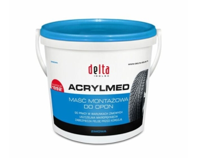 ACRYLMED Winter monteringspasta med tätning (Delta Blue) – Däckmonteringspasta, 4 kg