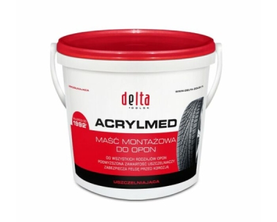 ACRYLMED monteringspasta med tätning (Delta Red) – Däckmonteringspasta, 4 kg