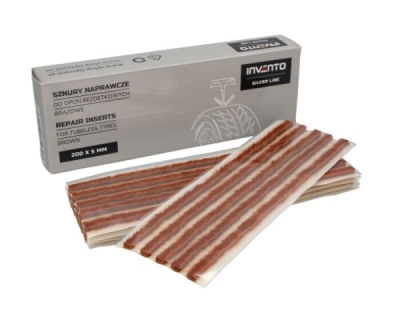 Reparationstrådar för slanglösa däck – INVENTO Silver Line (Bruna) 200x5 mm, 25 pcs.