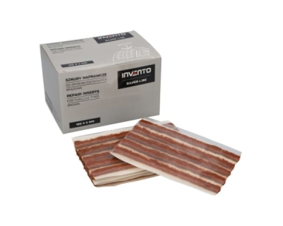 Reparationstrådar för slanglösa däck – INVENTO Silver Line (Bruna) 100x5 mm, 50 st