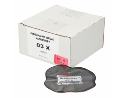 Diagonalreparationslapp 98x98 mm 03X