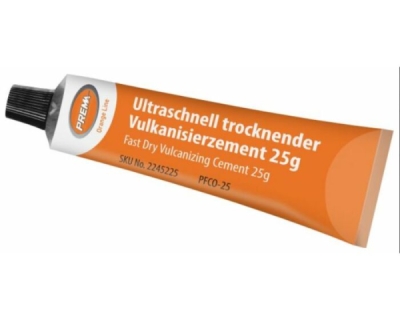 PREMA Ultra Fast Dry Vulcanizing Cement (Orange) – Tub 25g