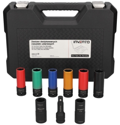 INVENTO Krafthylssats 1/2" för Ford, Tesla, Kia, Hyundai & Mercedes