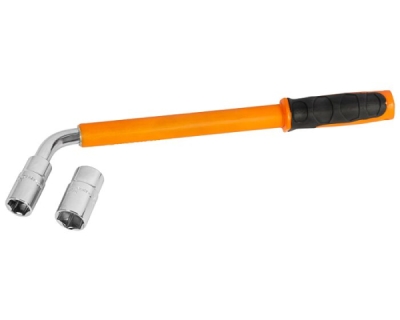 Telescopic wrench 380-520 mm + 2 sockets 17mm/19mm and 21mm/23mm, INVENTO