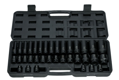 INVENTO 1/2" Krafthylssats – 35 delar (Långa & Korta)