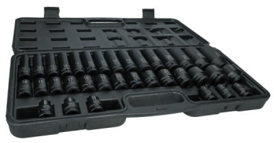 INVENTO 1/2" Krafthylssats – 35 delar (Långa & Korta)