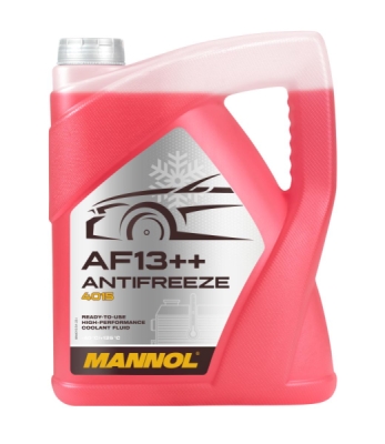 Mannol AF13++ kølervæske, Rød 5 liter (færdigblandet -40gr)