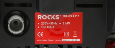 Højtryksrenser 2000 W, 135 bar