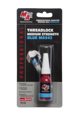 Gevindlåsemiddel Medium, blå, 10 ml - MA243 / MA