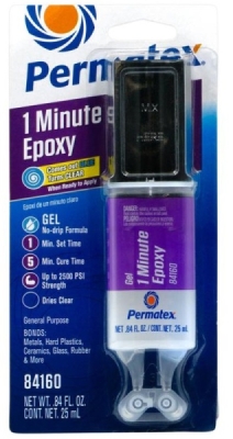 Permatex Epoxy Lim – Gennemsigtig, Hurtigtørrende, 25 ml