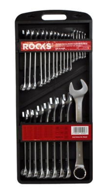 ROOKS 26-dele kombinationsnøgler – 6–25 mm samt 27, 28, 29, 30, 32 og 36 mm
