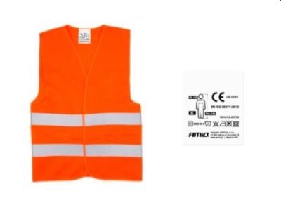 Advarselsvest med certifikat – orange