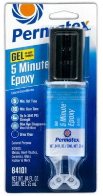 Permatex Epoxy Lim, gennemsigtig – 25 ml (5 minutters hærdning)