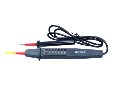 Spændingstester til elinstallation – 6–380V med krokodilleklemme
