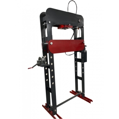 Hydraulisk presse 52 tons med justerbart bord – manual pumpe