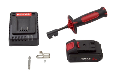 20V AQ-ONE Impact Boremaskine/skruemaskine – 75 Nm sæt (2,0 Ah batteri + lader)