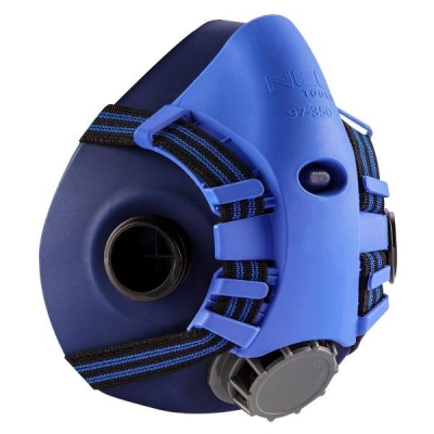 NEO NEO-Silikone halvmaske med plads til 2 filtre/absorbere (uden filtre)