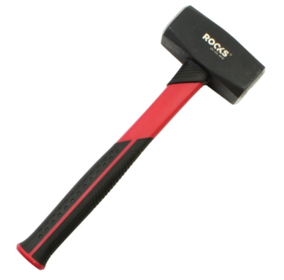 Fiber Strong 3 kg hammer med dobbelt blad (lang skaft)
