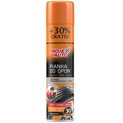 Moje Auto Tire Care Shine Foam – Dækpleje-skum 400 ml (+30% gratis)