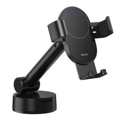 Gabbri Pro mobilholder med teleskoparm og sugekop (gravitation) – sort