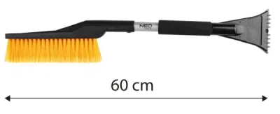Car Snow Scraper & Børste – 60 cm med skraber og PVC børstehår